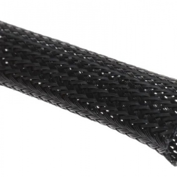 16MM BRAIDED SLEEVING MEGAMIDE BLACK 